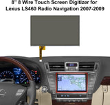New 8" / 8-Pin Touch Screen LCD Glass for Lexus GX400/ GX460/ LS460/ LS600H Navigation Radio 2010 2011 2012