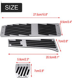 Foot Pedal Set Manual Transmission Clutch Brake Foot Rest Pedal Pad for 1/3/5/7/X1 Series E30 E32 E34 E36 E38 E39 E46 E87 E90 E91 E92