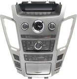 Radio Multimedia Audio Climate Control Panel/Bezel with Display Screen and Clock, Heated Seats, NO HEATED WINDSHIELD BUTTON (affects compatibility) for 2009-2013 Cadillac CTS