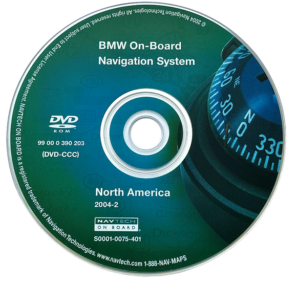 2006 2007 2008 BMW E60 E90 CCC DVD US CANADA MAPS NAVIGATION 99000390203 2004.2