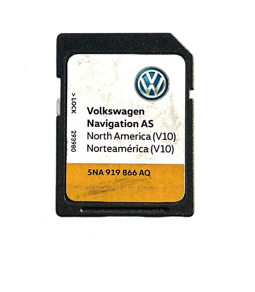 V10) Navigation SD Card for Volkswagen VW AS North America OEM