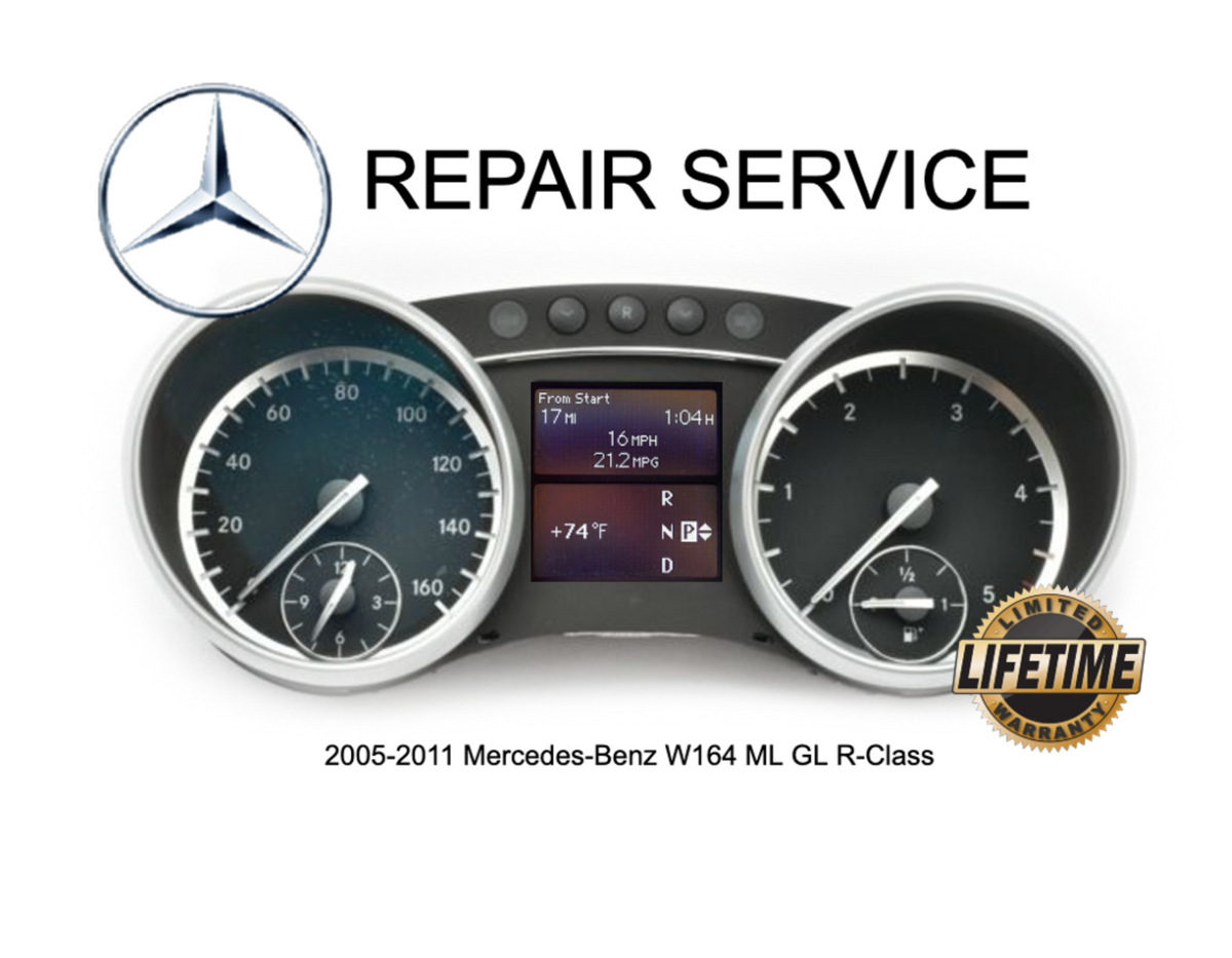 REPAIR SERVICE for MERCEDES BENZ W251 W164 X164 INSTRUMENT GAUGE CLUST