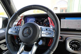 Red Steering Wheel Metal Paddle Shifter Extensions for 2015-up Mercedes A45 C63 E53 E63