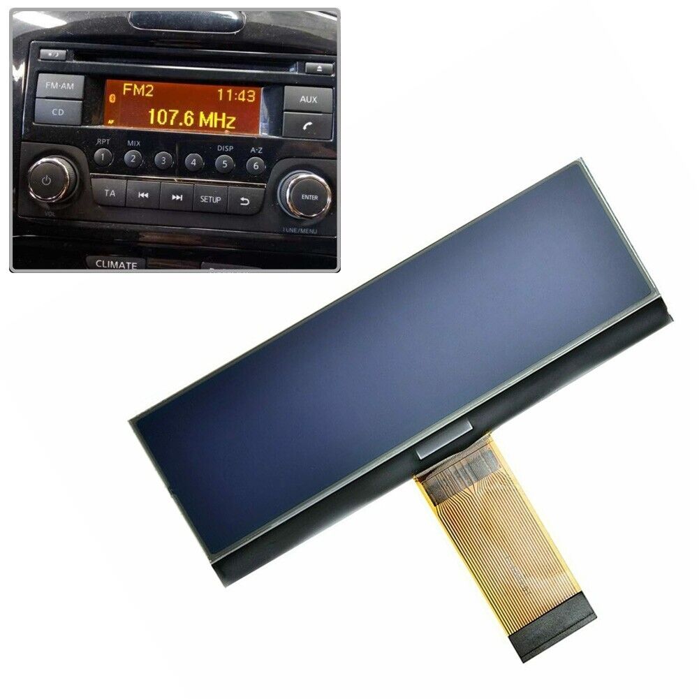 Donkivvy Autoradio LCD-schermweergave, vervangende radio LCD-scherm voor Nissan Qashqai, voor Juke, voor Micra, voor Navara NV200 Donkivvy Autoradio LCD-schermweergave, vervangende radio LCD-scherm voor Nissan Qashqai, voor Juke, voor Micra, voor Navara NV200