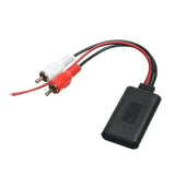 12V Car Audio Stereo Bluetooth AUX Receiver Module 2RCA Interface Cable Adapter