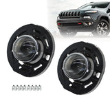 Pair Front Bumper Fog Lights Clear for 2014-2021 Jeep Grand Cherokee Lamps Set 5182021AB