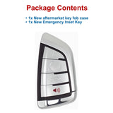 New Key Fob Case Remote Shell with Emergency Insert Key for 2014-2024 BMW NBGIDGNG1