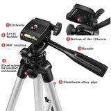 Professional Camera Tripod Stand Holder Mount For iPhone Samsung Cell Phone + Bag