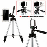 Professional Camera Tripod Stand Holder Mount For iPhone Samsung Cell Phone + Bag