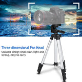 Professional Camera Tripod Stand Holder Mount For iPhone Samsung Cell Phone + Bag