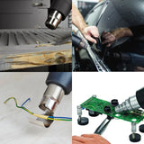 Professional 2500W Heat Gun Electric Hot Air Gun Dual Temperature LCD Display 4 Nozzles Tool