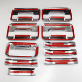 Chrome Door Handle Tailgate Covers 4 Doors with Key Pad for 2004-2014 Ford F150