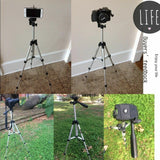 Professional Camera Tripod Stand Holder Mount For iPhone Samsung Cell Phone + Bag