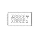 Odometer Display for Fendt 200 AST Tractor Combo Instrument