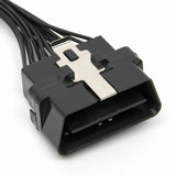 OBD2 OBDII Y Splitter Adapter Extension 16 Pin Male to Dual Female Connector L