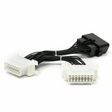 OBD2 OBDII Y Splitter Adapter Extension 16 Pin Male to Dual Female Connector L