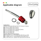 Quick Shift Short Throw Shifter + Knob for BMW E30 E36 E39 E46 M3 M5 3/5 Series RD