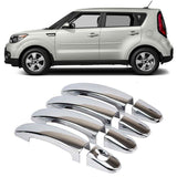Chrome Door Handle Covers Overlay for 2014 2015 2016 2017 2018 2019 Kia Soul