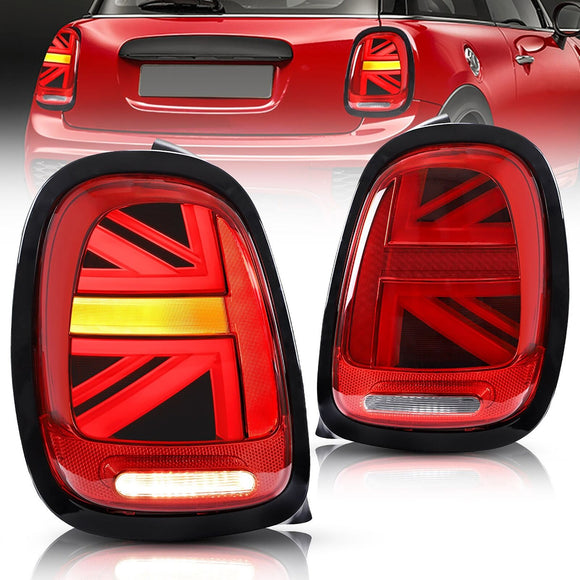 Full LED Tail lights For 2014-2023 BMW Mini Cooper F55 F56 F57 Red Lens