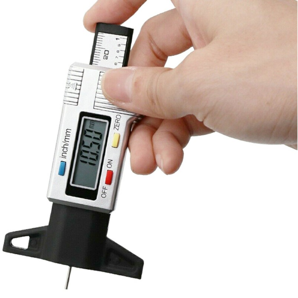 Digital Tire Depth Gauge Tread Checker Tester for Motorbike Car Van LC