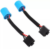 Pair 9007 to H4 Headlights Conversion Harness Adapter Wire Cable for Hummr H2