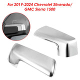 Chrome Top Half Mirror Covers for 2019-2024 Chevy Silverado / GMC Sierra 1500