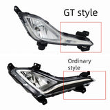 Pair DRL Bumper Fog Lights Lamp for 2014-16 Hyundai Elantra