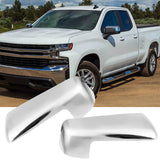 Chrome Top Half Mirror Covers for 2019-2024 Chevy Silverado / GMC Sierra 1500