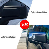 Chrome Top Half Mirror Covers for 2019-2024 Chevy Silverado / GMC Sierra 1500