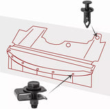 M6 Engine Under Cover Splash Shield Guard for Toyota Body Bolts U-nut Clips