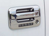 Chrome Door Handle Tailgate Covers 4 Doors with Key Pad for 2004-2014 Ford F150