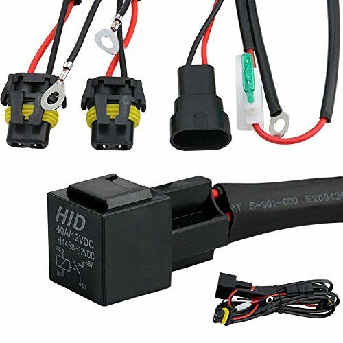 car HID Conversion Kit Relay Wiring Harness H1 H8 H9 H11 9005 9006 9140