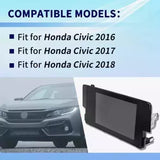 Navigation Display Touch Screen for 2016-18 Honda Civic Radio OEM 39710-TBA-A11