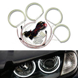 BMW E39 E46 3-Series 5-Series Xenon White Headlight SMD 7000K LED Angel Eyes Halo Rings Kit