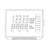LCD Display for Yamaha Digital Multifunction Speedometer Gauge Unit 6Y5-83570-A0-00