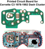 Printed Circuit Board PCB for Chevrolet Corvette C3 1978-1982 Dash Cluster 25023577