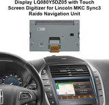 LCD Display LQ080Y5DZ05 with Touch Screen Digitizer for Ford Lincoln Sync3 Radio Navigation Unit