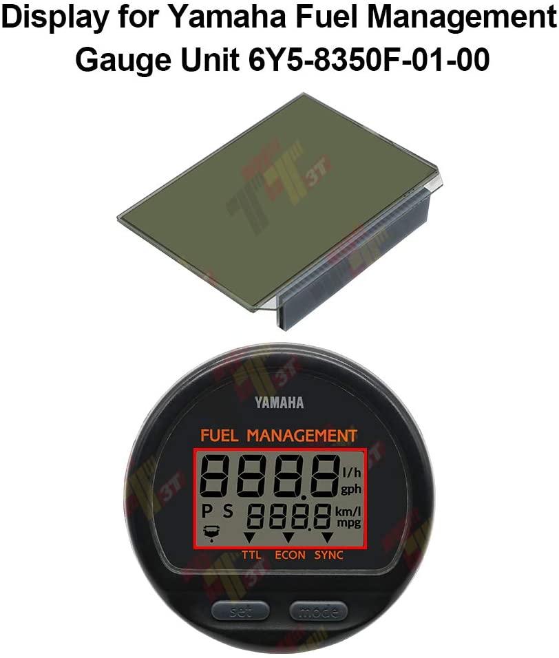 LCD Display for Yamaha Fuel Management Gauge Unit 6Y58350F0100