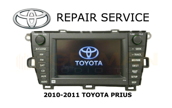 LCD REPLACEMENT SERVICE for TOYOTA PRIUS E7022 NAVIGATION RADIO MONITOR DISPLAY LCD 2010 2011