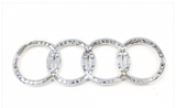 New Original Audi A4 A6 Trunk Lid Hatch Emblem Chrome Rings Badge 8E9853742