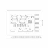 LCD Display for Yamaha Digital Multifunction Tachometer Gauge 6Y5-8350T-D0-00 Unit
