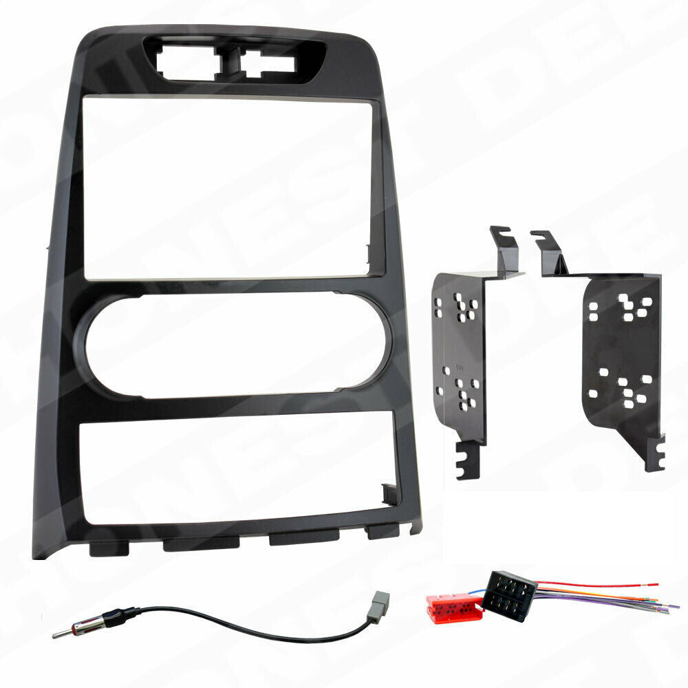 Car Stereo Double Din Radio Install Dash Kit & Wires for Hyundai Genes