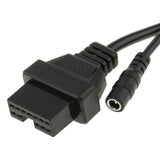 12Pin ALDL OBD1 to 16 Pin OBD2 OBDII Connector Adapter Converter Cable for Mitsubishi Hyundai