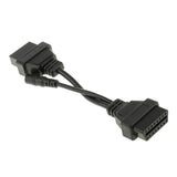 12Pin ALDL OBD1 to 16 Pin OBD2 OBDII Connector Adapter Converter Cable for Mitsubishi Hyundai