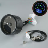 LCD Digital Motorcycle Speedometer Tachometer Cafe Racer moto Odometer 12000RPM