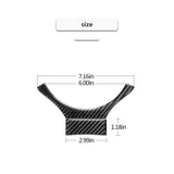 Carbon Fiber Steering Wheel Panel Cover Trim for 2014-2018 LEXUS IS250/300/350