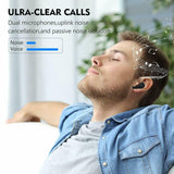 Bluetooth Earphones 5.2 Wireless Earbuds IPX7 Waterproof LED Noise Cancelation for iPhone Android