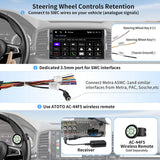 Android Radio Upgrade 7in 2DIN Car Stereo Wireless CarPlay & Android Auto,SXM