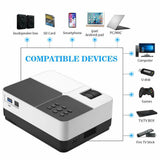 Mini 1080p LED Projector for HD/USB/SD/AV/TF Home 3D Cinema Computer Tablet Android iPhone