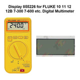 LCD Information Display 855226 for FLUKE 10 11 12 12B 7-300 7-600 etc. Electrical Tester